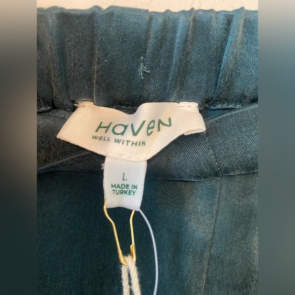 Haven Well Within Emerald Natural Luxe Pants - 10 - Picture 6 of 12